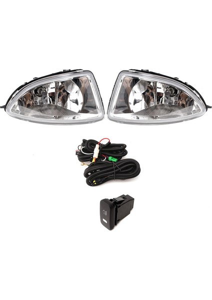 Honda Civic Için Ön Tampon Işığı 2004 2005 Sis Lambası Gündüz Koşum Anahtarı ile Far Halojen Çalışan Halojen (Yurt Dışından) fiyatları