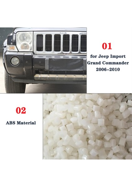 Jeep Komutanı Için 2006-2010 Ön Sis Light Lamba Kapağı Dekoratif Trim Aksesuarları Abs Karbon Fiber (Yurt Dışından) modelleri