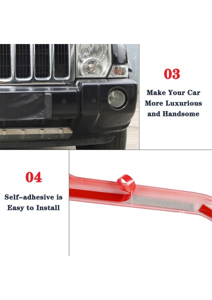 Jeep Komutanı Için 2006-2010 Ön Sis Light Lamba Kapağı Dekoratif Trim Aksesuarları Abs Karbon Fiber (Yurt Dışından) indirimleri