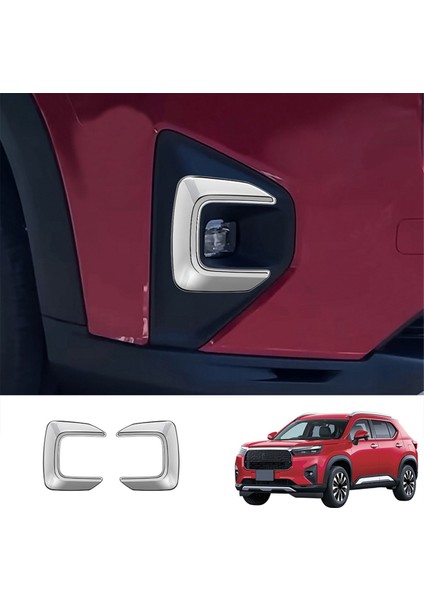 Araba Ön Sis Farları Kuzdan Çıkartma Honda Wrv 2024 Japonca Versiyon Sis Lambası Göz Kapağı Kap Kapağı Gümüş (Yurt Dışından) fırsatları