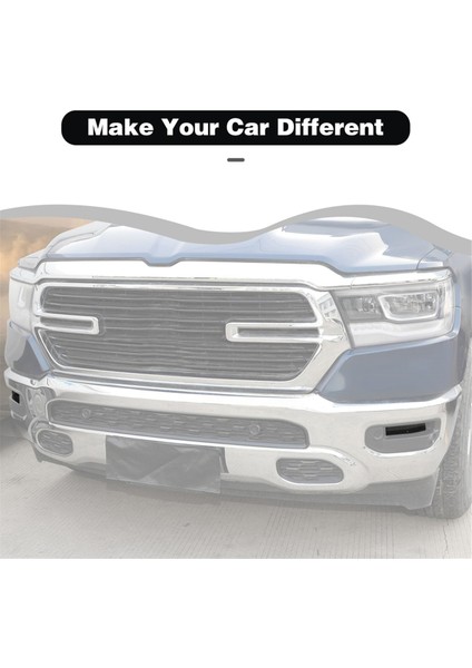 Dodge Ram Için 1500 2018-2024 Dumanlı Siyah Araba Ön Tampon Sis Işık Koruyucu Kapak Döşeme Etiketleri Dış Aksesuarlar (Yurt Dışından) indirimleri