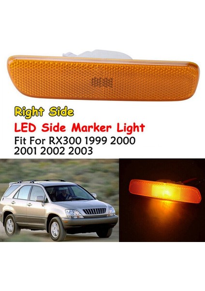 Lexus RX300 1999-2003 Için Sağ Sayı IS300 2001-05 Arka Tampon Reflektörü Sarı LED Sinyal Işaretleyici Işığı 8173048010 (Yurt Dışından) fiyatları