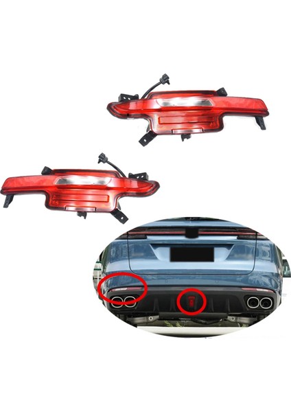 Sağ Arka Tampon Sis Lambası Reflektör Changan Uni-K Unik Için Işık Arka Fren Lambası Uyarı Lambası (Yurt Dışından) fiyatları