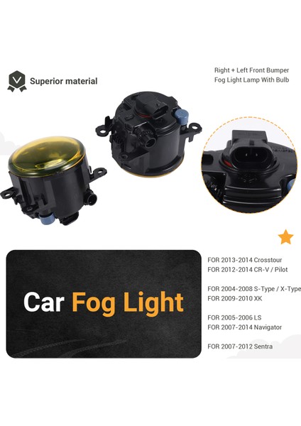 2pcs Sis Lambası Sarı Lens Araba Ön Tampon Sis Oe Yedek H11 Ampul F4 Ford Focus Acura Honda Subaru Nissan Suzuki (Yurt Dışından) indirimleri