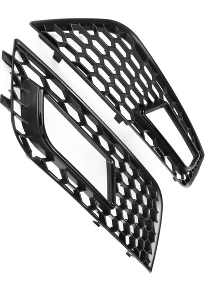 Siyah Ön Tampon Sis Lambası Kapağı Petek Izgarası Audi A4 B8.5 Standart Baskı 2013-2016 (Yurt Dışından)