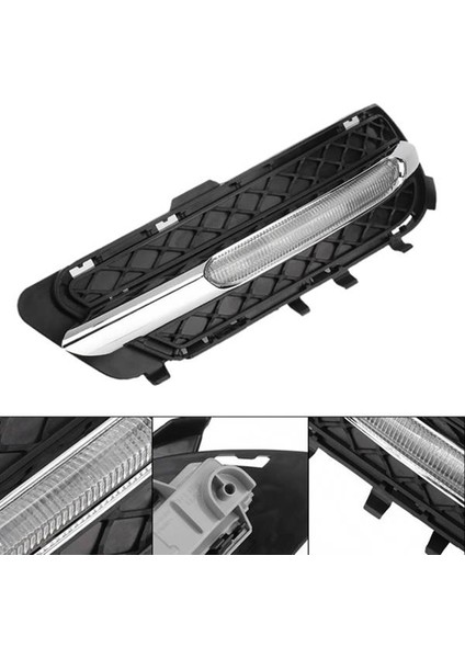 Araba LED Gündüz Koşu Folları Drl Sis Işığı Mercedes-Benz Için Uygun W212 E250 E350 E350 2009-2013-212851674 Sağ (Yurt Dışından) modelleri