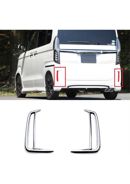 Honda N-Box Jf5 Jf6 2023 2023 2024 K-Car Arka Sis Çerçevesi Kapak Trim Tampon Dekorasyon Aksesuarları (Yurt Dışından) indirimleri