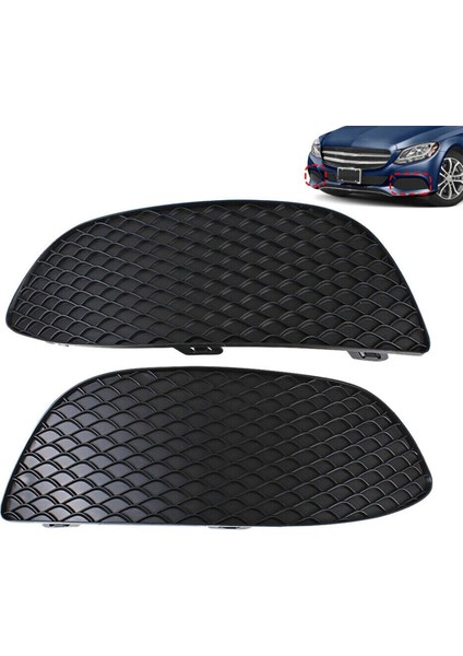 2x Ön Tampon Sis Işık Lamba Kapağı Grille 2058850723 2058850823 Mercedes Benz C300 2015-2018 (Yurt Dışından) fiyatları
