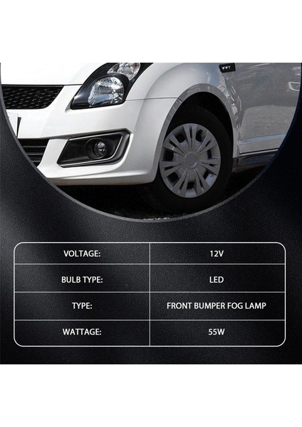 1 Çift Ön Tampon Sis Lambaları Ford Focus Suzuki Için H11 ile Yeni Alto Renault Peugeot Citroen Anti-Bez Lens (Yurt Dışından) fırsatları