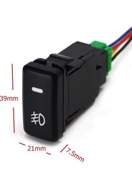 2 Pcs Otomatik Retrofit Switch Su Geçirmez Toyota Lexus Beyaz Işık Için 4 Hat Sis Lambası Anahtarı (Yurt Dışından) modelleri