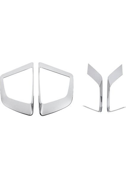 Hyundai Creta IX25 Aksesuarları Için Ön Arka Sis Fagar Kapak Çerçevesi Trim Krom Dış Dekorasyon 2017 2018 2019 (Yurt Dışından)