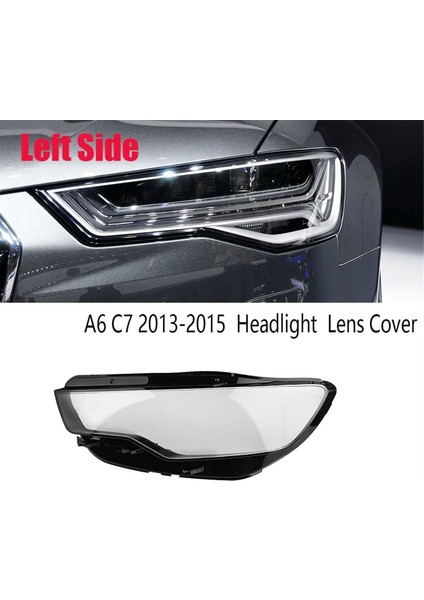 Araba Sol Ön Far Şeffaf Lens Kapağı Far Maskesi (Yurt Dışından)