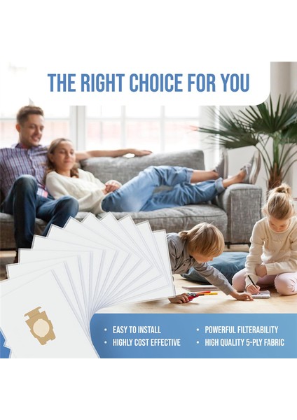 12PCS Kirby 204811 G10 /10E Için Toz Torbaları Vakum Temizleyici Çöp Torbası Yedek Parçalar Ev Temizliği (Yurt Dışından) indirimleri