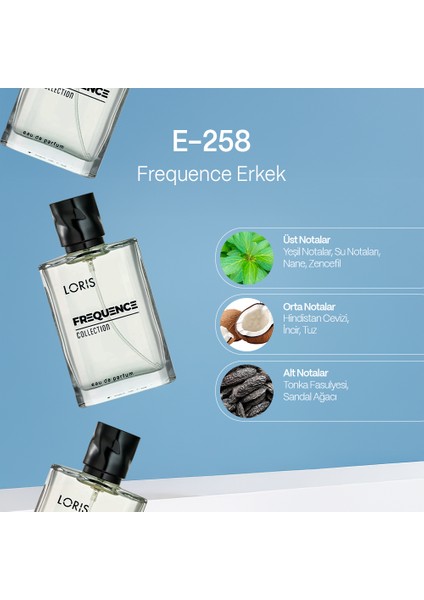 E-258 Frequence Erkek Parfüm 50 ml fiyatları