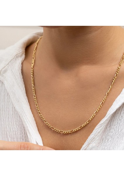 Figaro Unisex Altın Zincir modelleri