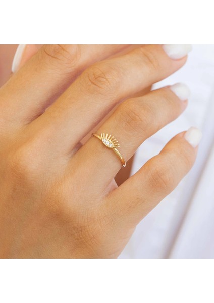 Kirpik Minimal Altın Yüzük fırsatları