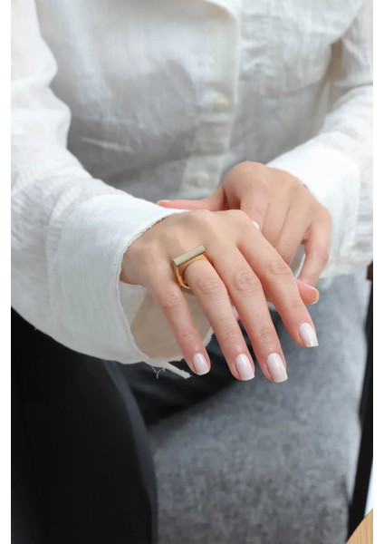 Kare Square Altın Yüzük