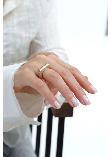 Kare Square Altın Yüzük