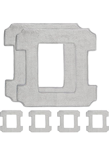 Ecovacs Için Temizlik Pedleri Winbot W1 / W1 Pro W2 / W2 Omnı Yedek Mikrofiber Mop Kumaş (Yurt Dışından)