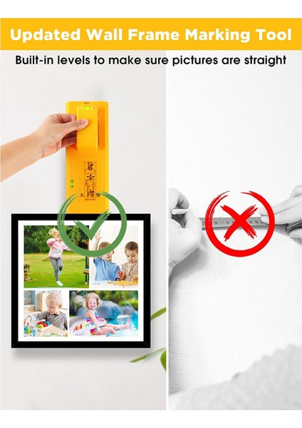 Yatay Basit Çerçeve ile Resim Asma Aracı Evrensel Seviye Cetvel Fotoğraf Çerçevesi Enstrümanları Yükleyebilir (Yurt Dışından) modelleri