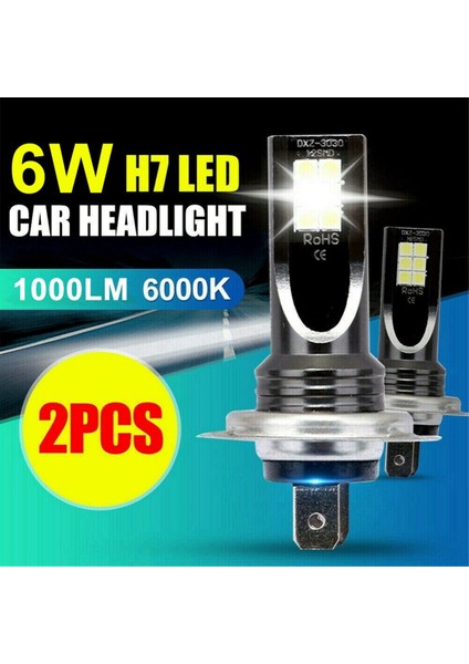 H7 LED Far Dönüşümü 6W 1000LM 6000K Hatasız Canbus Ampul (Yurt Dışından) fiyatları
