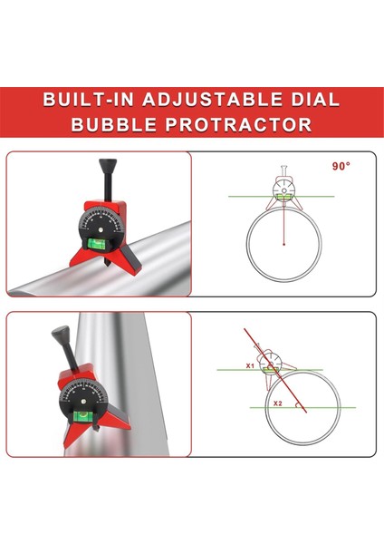 Boru Merkezi Bulucu, Manyetik Merkezleme Başlı Pipefitter Araçları, Boru Takma Aletleri 2.75 Inç Y Şekilli Ayarlanabilir (Yurt Dışından) fırsatları