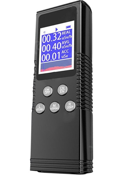 Elde Taşınır Nükleer Radyasyon Dedektörü Ev Laboratuvarı Dijital LCD Ekran Çok Fonksiyonlu Radyoaktif Geiger Counter-B (Yurt Dışından)