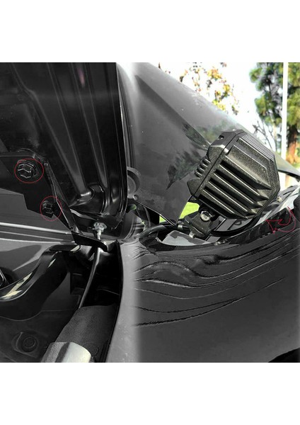 Toyota 4 Runner Için 2010-2021 A-Fillar Sisli Fog Pod Kaput Hendek Metal Montaj Braketi Sabitleme Braketi (Yurt Dışından) fırsatları