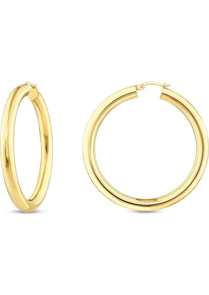 Altın Halka Küpe - Büyük Boy fırsatları