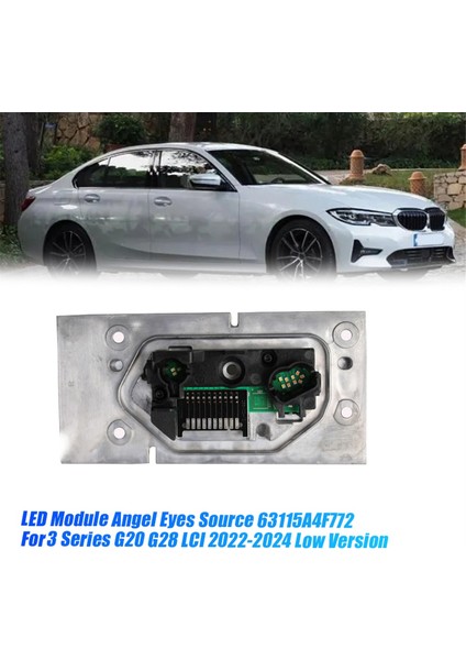 Sağ Far LED Modülü Dönüş Sinyali Angel Eyes Kaynak 63115A4F772 (Yurt Dışından)