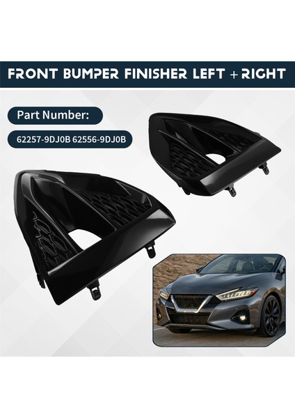 2018-2021 Için Nissan Maxima Araba Ön Tampon Sonlandırıcı 62257-9DJ0B 62556-9DJ0B (Yurt Dışından) fırsatları