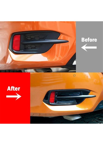 Karbon Fiber Görünümlü Araba Arka Sis Izgara Kapağı Kaplama Honda Civic Için Trim 10TH 2016 2017 2018 2019 Arka Sis Lambası Izgarası (Yurt Dışından) modelleri