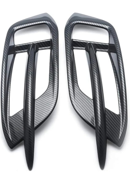 Karbon Fiber Görünümlü Araba Arka Sis Izgara Kapağı Kaplama Honda Civic Için Trim 10TH 2016 2017 2018 2019 Arka Sis Lambası Izgarası (Yurt Dışından) fırsatları