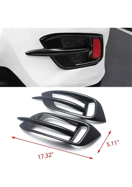 Karbon Fiber Görünümlü Araba Arka Sis Izgara Kapağı Kaplama Honda Civic Için Trim 10TH 2016 2017 2018 2019 Arka Sis Lambası Izgarası (Yurt Dışından) indirimleri