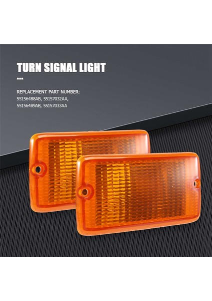 2 Adet 2001-2006 Jeep Wrangler (Tj) Plastik Lens Lh &amp; Rh 55156488AB 55156489AB (Yurt Dışından) indirimleri