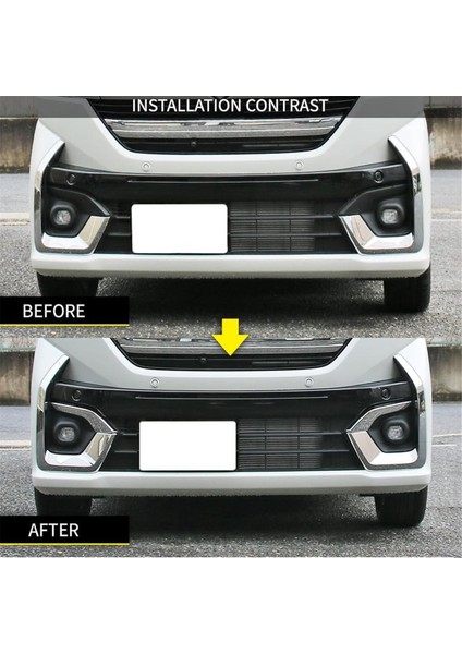 Suzuki Spacia Için Özel MK54S MK94S 2024 Ön Tampon Sis Lambası Kaş Kapağı Dekoratif Trim Aksesuarları (Yurt Dışından) fiyatları