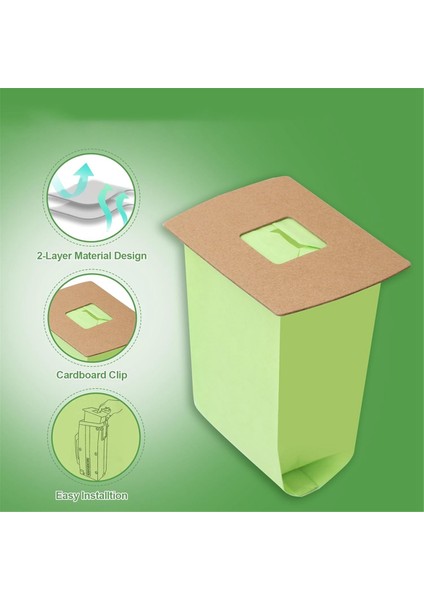 12 Paket PKBB12DW Tip Bb Canister Vakum Torbaları Oreck Xl Buster B Vakum Torbaları 2 Motor Filtreli (Yurt Dışından) modelleri