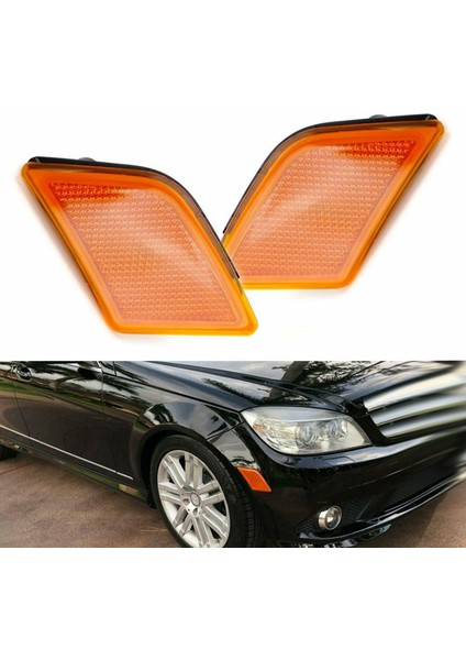 2048200121 2048200221 Sol Sağ Çift Ön Taraf Işaretleyici Lambalı Mercedes-Benz Için C230 C250 C300 C350 C63 (Yurt Dışından) fiyatları