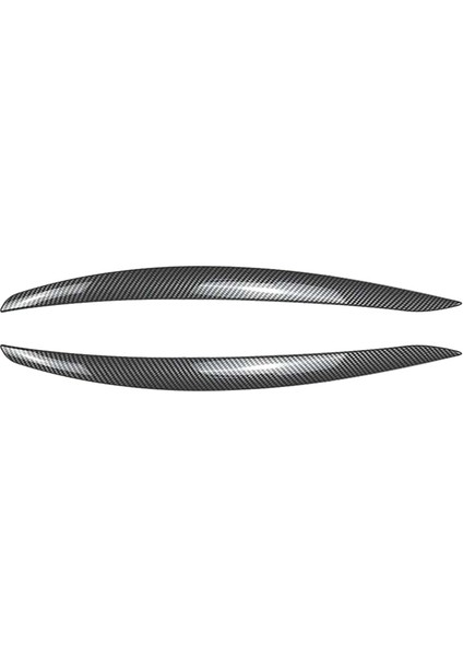 Araba Karbon Fiber Farlar Kaşlar Far Trim Çıkartmaları (Yurt Dışından)