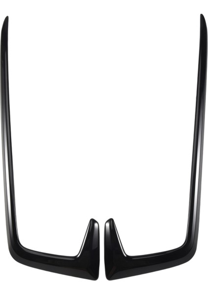 2pcs Parlak Siyah Dış Ön Sis Işık Lambası Kapağı Döşeme Honda Civic Için Uygun 2019-2020 (Yurt Dışından) modelleri