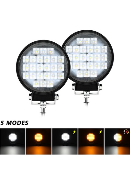 Inç Yuvarlak LED Çalışma Işığı 2 Adet 72W Sel Lambası (Yurt Dışından) indirimleri