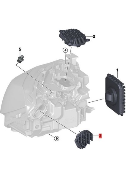 63117470430 Rh Ön Far LED Modülü 3 Serisi F34 2015-2019 (Yurt Dışından) indirimleri