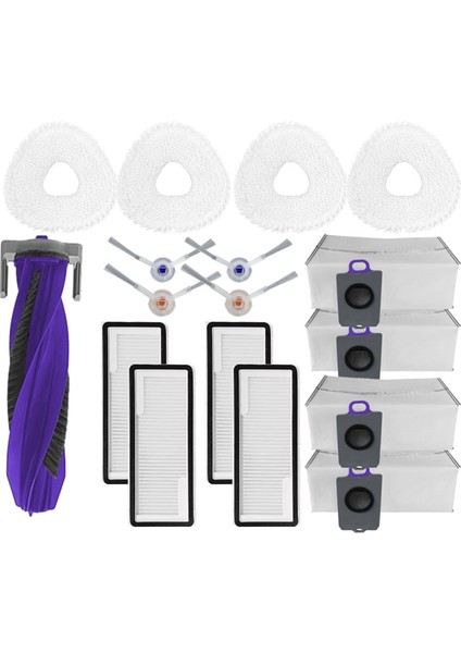 Narwal Freo Z Için Ultra Yedek Parçalar Aksesuarlar Ana Yan Fırça Hepa Filtre Mop Bez Toz Çantası (Yurt Dışından)