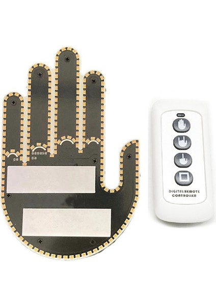 Uzaktan Kumandalı Araba Parmak Işığı Yol Öfkesi Işaretleri Parmak Hareketi Işığı (Yurt Dışından) indirimleri