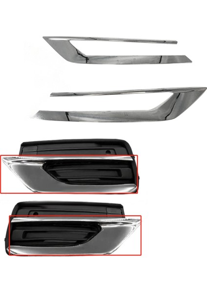 1paır Araç Ön Alt Tampon Krom Trim Şerit Kapağı 31663515 31663514 Volvo XC90 2019-2022 31663539 31663540 (Yurt Dışından) indirimleri