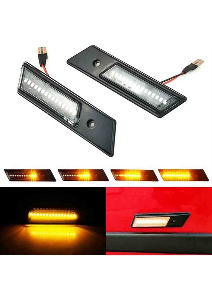 Akışlı Yan Lamba LED Gösterge Sinyal Lambası Araba (Yurt Dışından)