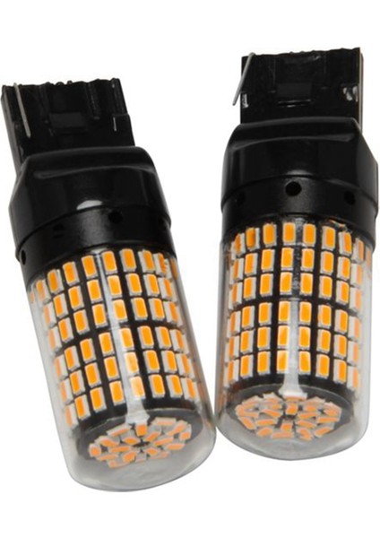 4 Adet Süper Parlak Canbus T20 7440 Geri Vites Lambası Sinyal Lambası (Yurt Dışından)
