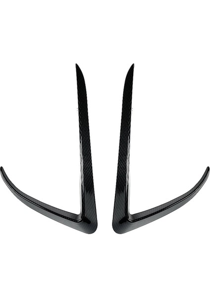 Araba Ön Tampon Ayırıcı Spoiler Kapaklar Tesla Model x 2015-2020 Karbon Fiber Abs Için Trim Sis Farları Kaş Rüzgar Bıçağı (Yurt Dışından)