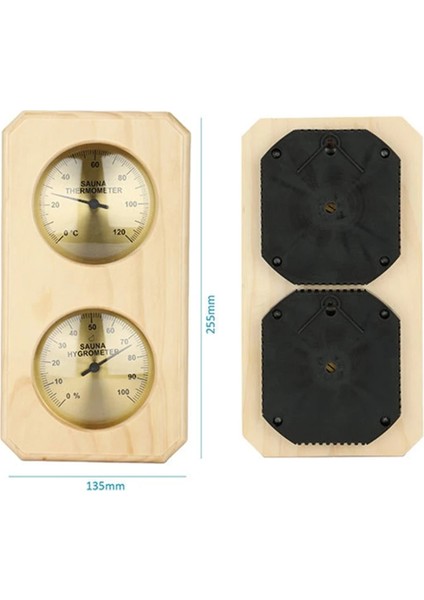 Sauna Termometre 2 Içinde 1 Ahşap Sauna Higrotermografi Kapalı Santigraf Termometresi ve Higometre Otel Veya Sauna Odası (Yurt Dışından) fiyatları