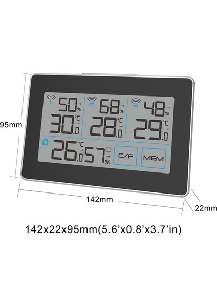 Sıcaklık ve Nem Sensörü Dijital Termometre Iç Mekan Higometre Sıcaklık Nem Dijital Hava Monitörü (Yurt Dışından) modelleri